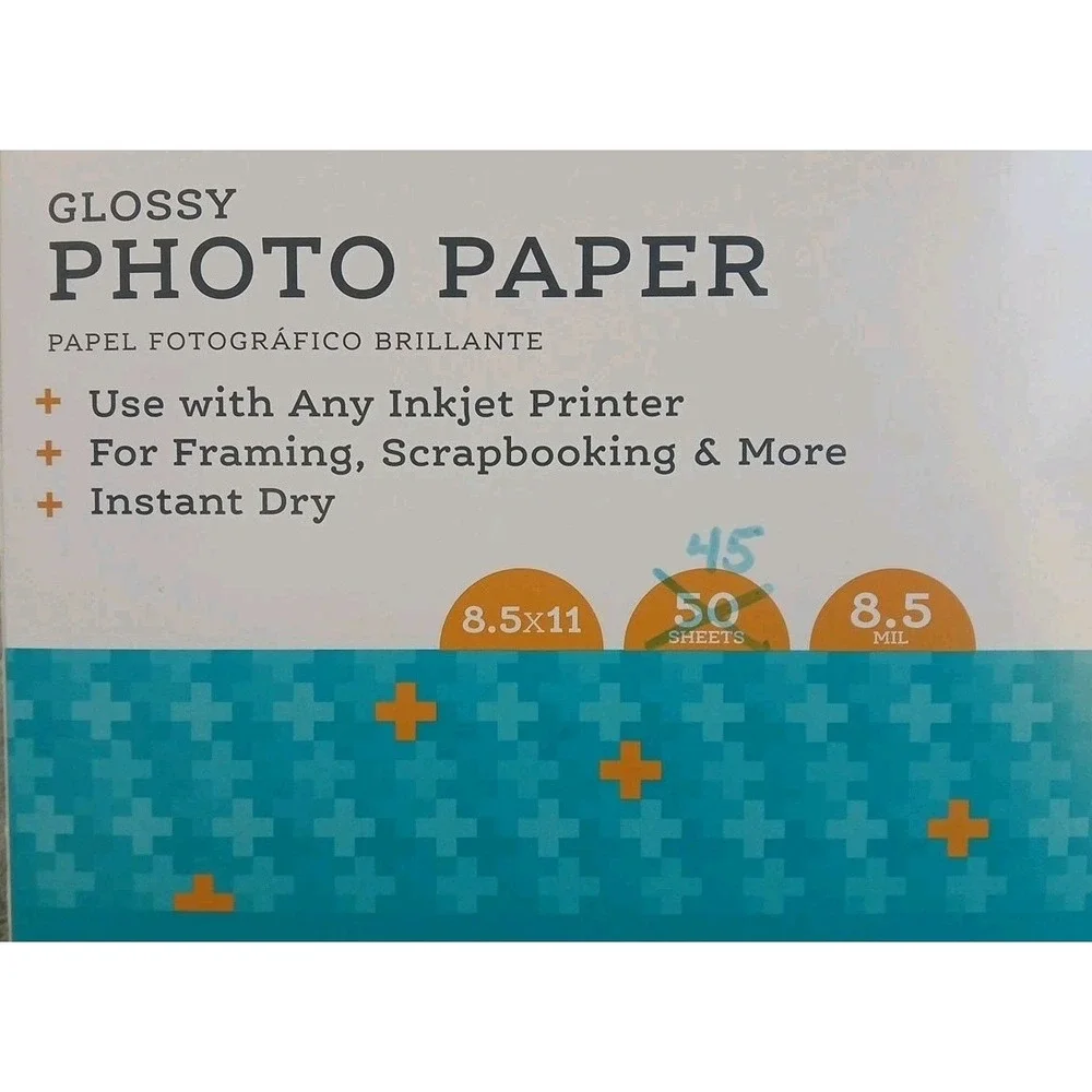 Pen + Gear Glossy Photo Paper 45 Sheets 8.5 Mil‎ 8.5